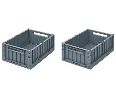 2 Ceste Organizer Medie Weston Whale Blue