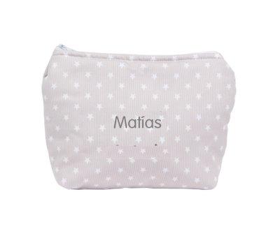 Neceser Infantil Personalizado Classic Star Gris
