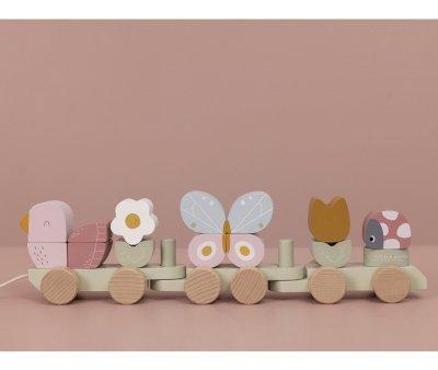 Tren Apilable Flores y Mariposas