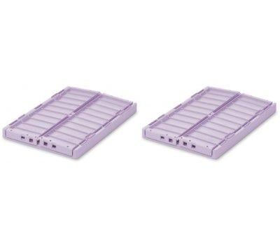 2 botes de rangement moyennes Weston Light Lavender