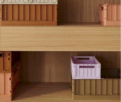 2 botes de rangement moyennes Weston Light Lavender