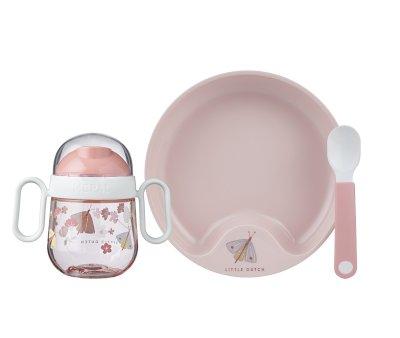 Dinnerware 3 Pieces Mio Flowers and Butterflies