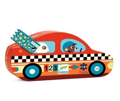 Puzzle Silhouette The Racing Car FSC
