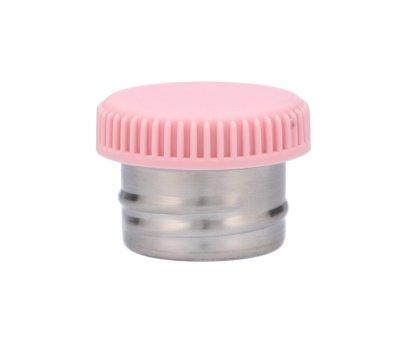 Bouchon avec base en mtal pour bouteille en acier rose