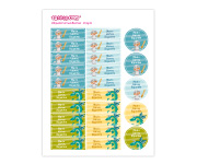 25 Etichette Termoadesive Dragoni