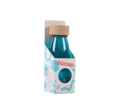 Botella Sensorial Flotante Turquesa
