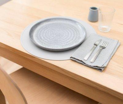 Salvamanteles Silicona Round Gris