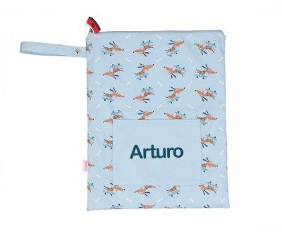 Grand sac impermable personnalisable Skater Dog