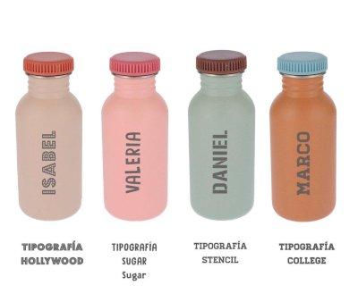 Bouteille en Acier Brown Blue Personnalisable 500 ml