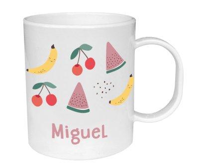 Tasse en plastique personnalise Fruits