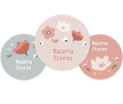 Pack de 3 badges personnaliss Little Garden