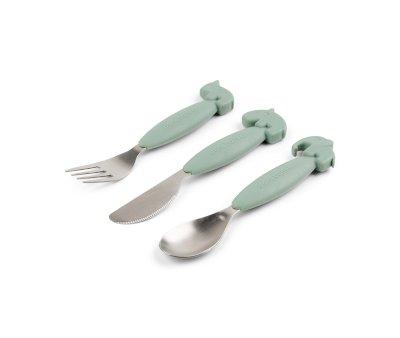 3 Non-slip Cutlery Deer Friends Green