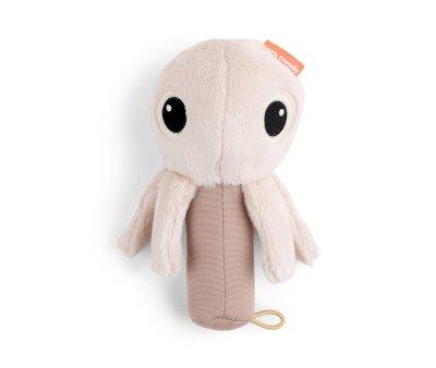 Small Rattle with Mirror Dusty Pink Jelly
