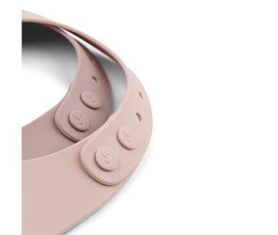 2 Silicone Bibs Ozzo Dusty Pink