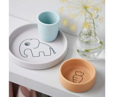 Silicone Tableware Elphee Green/Mustard/Blue