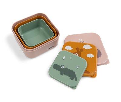 3 Lunch Boxes Deer Friends Powder Mix