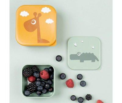 3 Lunch Boxes Deer Friends Powder Mix