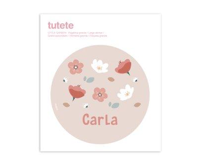 Pegatina Grande Little Garden para Caja Almuerzo