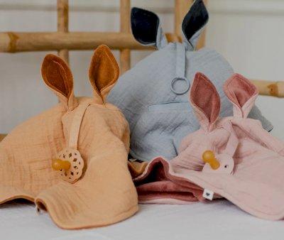 Doudou Kangaroo BIBS Sage