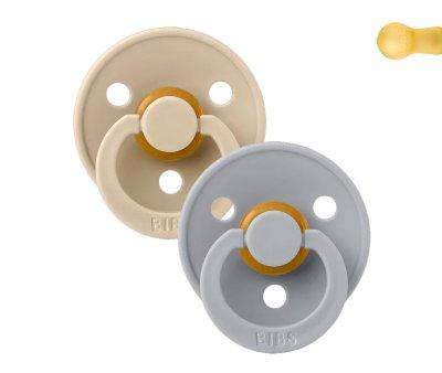 2 Succhietti BIBS Colour Round Vanilla/Cloud