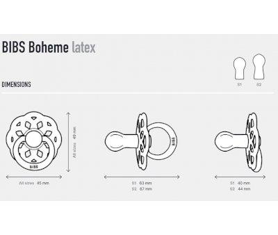 Pack 2 Succhietti BIBS Boheme White/Sunshine