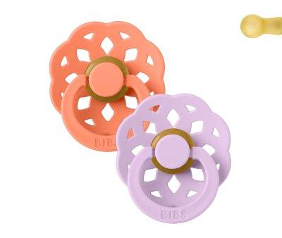 Pack 2 Succhietti BIBS Boheme Papaya/Violet Sky