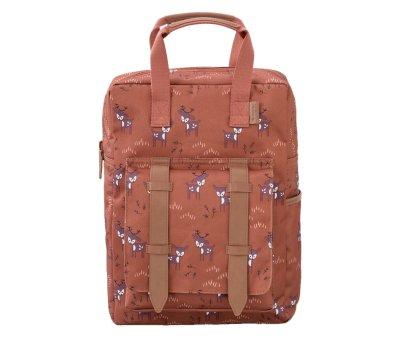 Deer Fawn Clay Personalised School Backpack