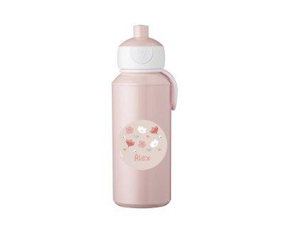Botella Campus Pop-Up Personalizada Pink 400ml Little Garden