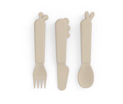3 Cutlery Kiddish Deer Friends Sand