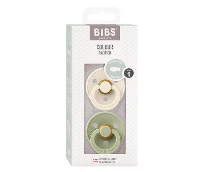 2 Succhietti BIBS Colour Simmetrica Ivory/Sage