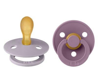 2 BIBS Colour Symmetric Pacifiers Fossil Grey/Mauve