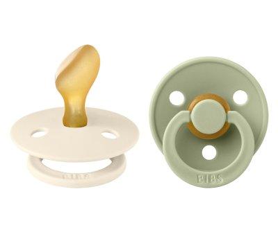 2 Succhietti BIBS Colour Anatomica Ivory/Sage