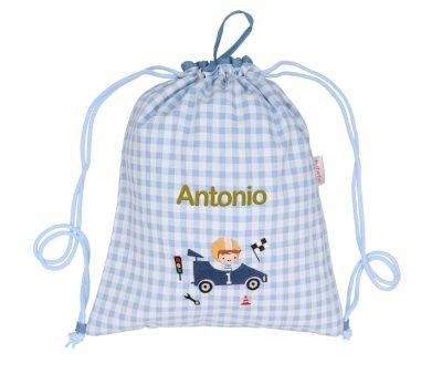 Personalised Speed Racers Drawstring Backpack