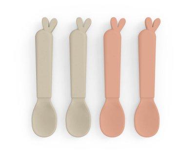 4 Kiddish Spoons Lalee Sand/Coral