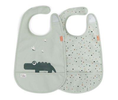 2 Bibs Deer Croco Green