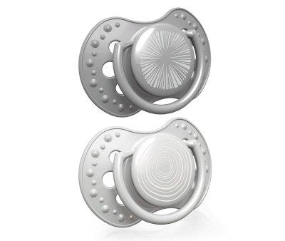 2 Chupetes Dinmicos Lovi Harmony Gris