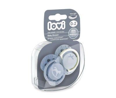 2 Mini Chupetes Dinmicos Lovi Baby Shower Azul