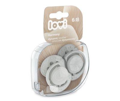 2 Chupetes Dinmicos Lovi Harmony Gris