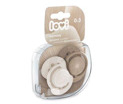 2 Chupetes Dinmicos Lovi Harmony Beige