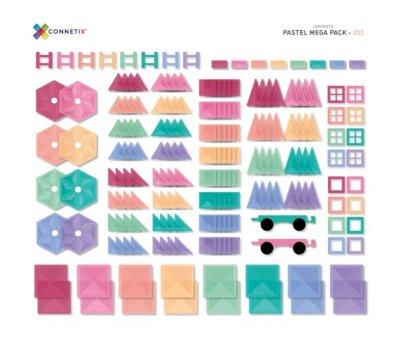 Construction Connetix Pastel Mega 202 Pieces