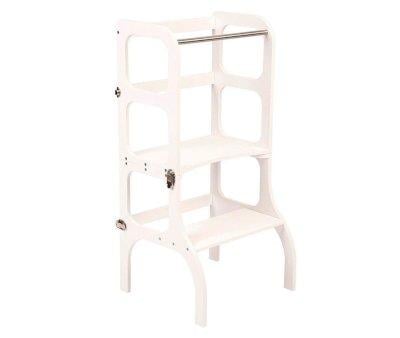 Helper Tower Montessori White/Silver