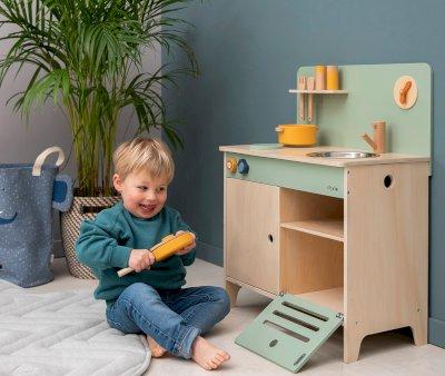 Cocina Madera Verde Pastel Trixie