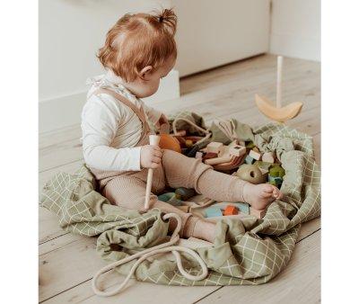 Sac Play & Go Classic Organic Gridgreen