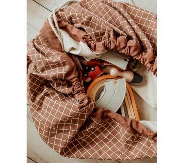 Sacco Play & Go Organic Checks Brown