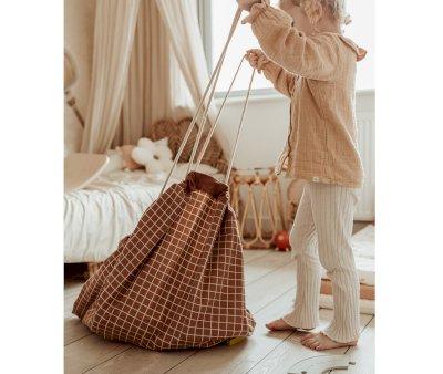 Sacco Play & Go Organic Checks Brown