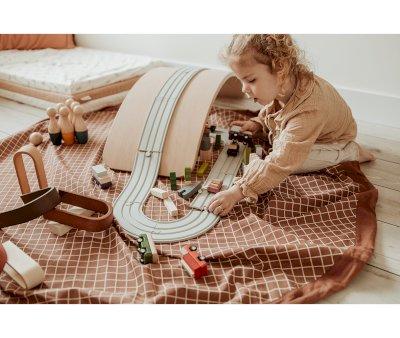 Sacco Play & Go Organic Checks Brown
