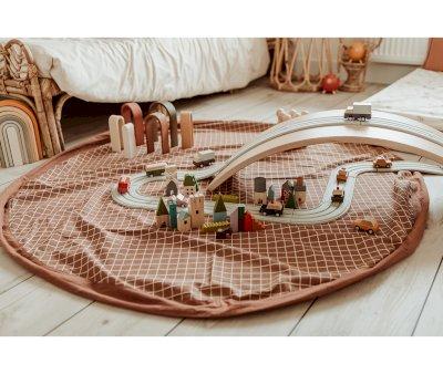 Sacco Play & Go Organic Checks Brown