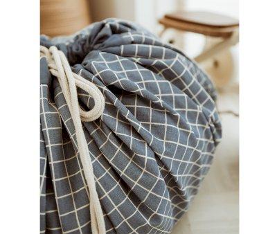 Sacco Play & Go Organic Checks Blue
