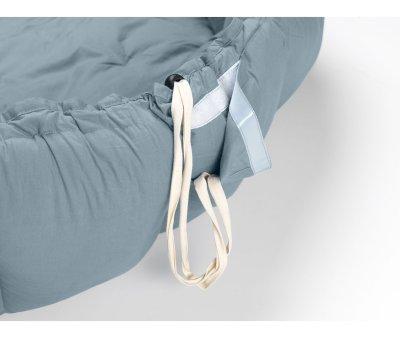 Tappeto-Nido Play & Go Bloom Organic Dusty Blue