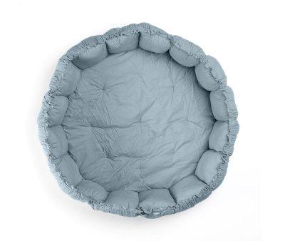Tappeto-Nido Play & Go Bloom Organic Dusty Blue